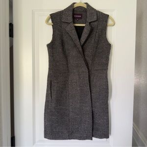 Vigoss Women's Heavy Jacket Vest Sleeveless Gray Snap Closure XS